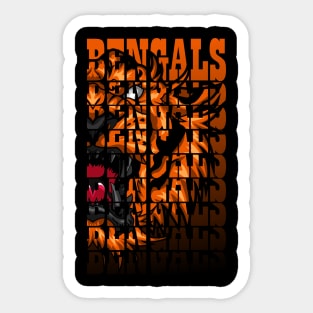 Cincinnati Bengals fan mascot Sticker
